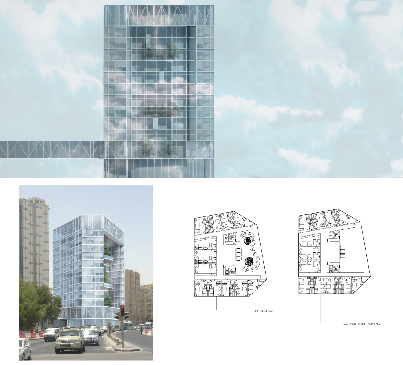 Extension Hotel Amari, Doha, Qatar, 2013 Dragan Architecture Paris